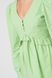 Коротке зелене плаття з прошвою, Зелений