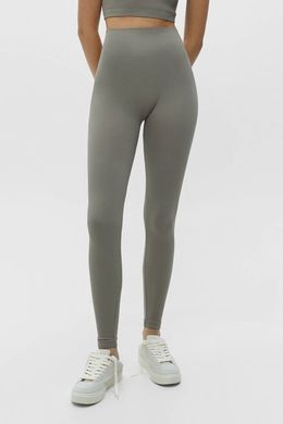 Леггінси в рубчик seamless leggings  , Хакі