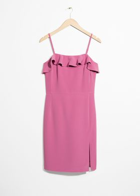 Коктейльное платье розового цвета, Рожевий