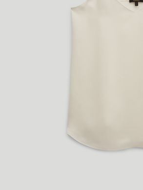 Фактурна блуза кремового кольору, Бежевий
