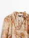 Шифонова блуза з пишними рукавами, Різнокольоровий