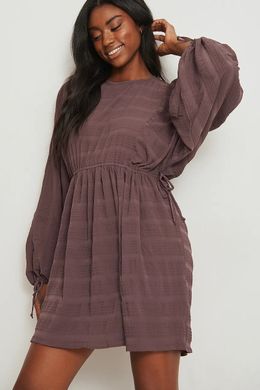 Шифонова сукня з пишними рукавами , Фіолетовий